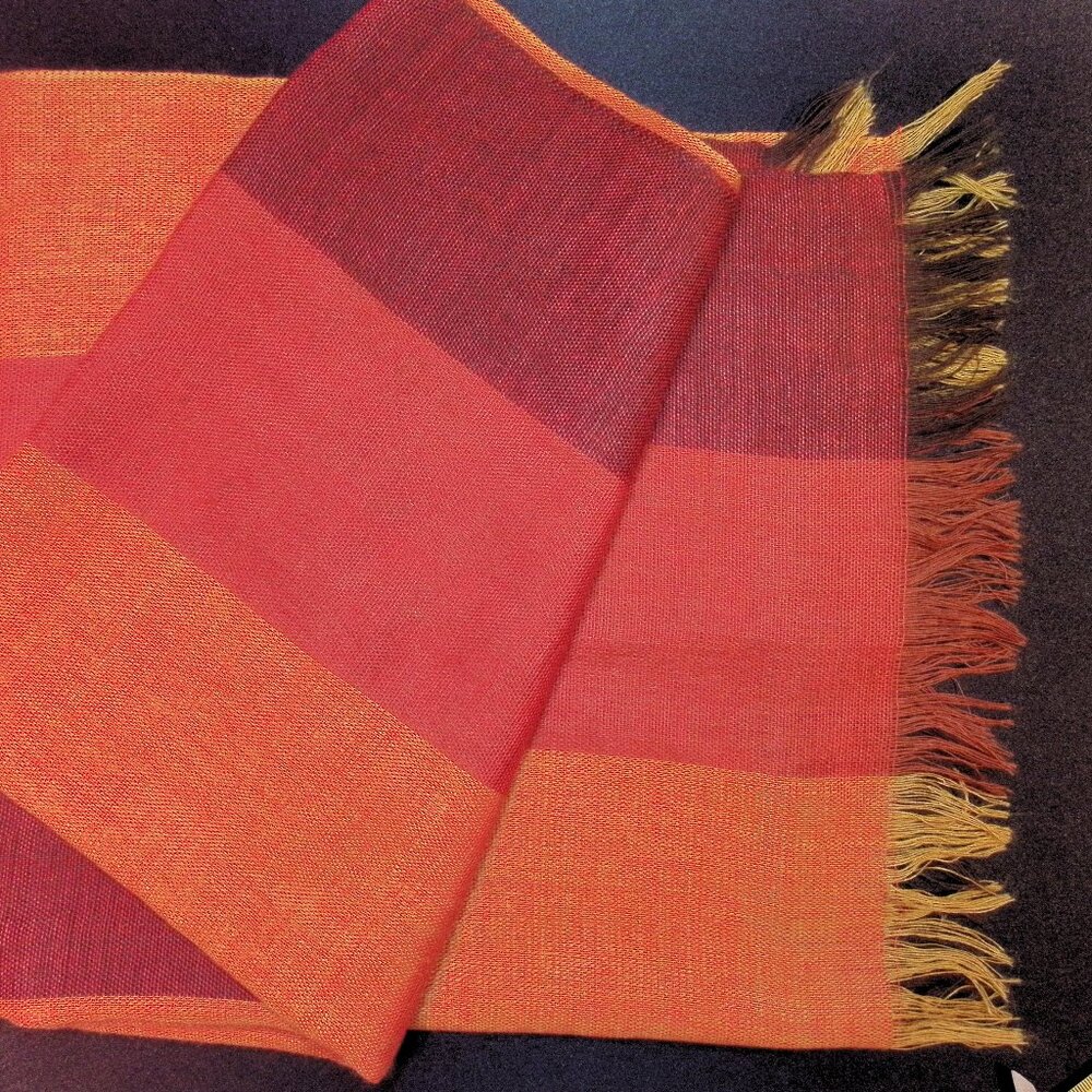 Lightweight fall color scarf